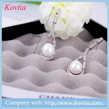 Pearl findings for jewelry making imitation pearl earrings drop earrings woman